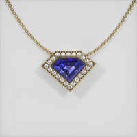 2.41 Ct. Sapphire Pendant, 14K Yellow Gold 1