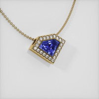2.41 Ct. Sapphire Pendant, 14K Yellow Gold 2