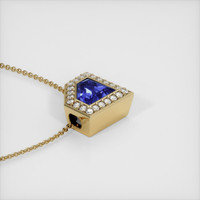2.41 Ct. Sapphire Pendant, 14K Yellow Gold 3