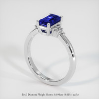 1.20 Ct. Sapphire Ring, Platinum 950 2