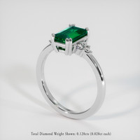 1.39 Ct. Emerald Ring, Platinum 950 2