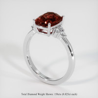 2.94 Ct. Gemstone Ring, Platinum 950 2