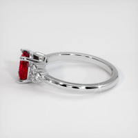 1.37 Ct. Ruby Ring, Platinum 950 4