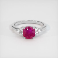 1.22 Ct. Ruby Ring, Platinum 950 1