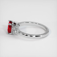 1.42 Ct. Ruby Ring, Platinum 950 4