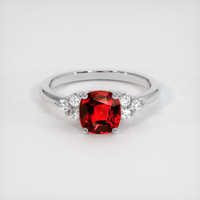 1.48 Ct. Ruby Ring, Platinum 950 1