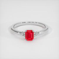 1.14 Ct. Ruby Ring, Platinum 950 1