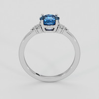 2.28 Ct. Blue Sapphire Ring, Platinum 950 3