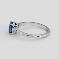 2.28 Ct. Blue Sapphire Ring, Platinum 950 4