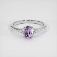1.15 Ct. Purple Sapphire Ring, Platinum 950 1