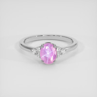 2.82 Ct. Pink Sapphire Ring, Platinum 950 1