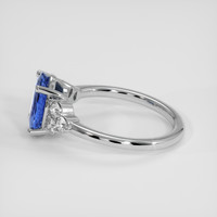 2.53 Ct. Blue Sapphire Ring, Platinum 950 4
