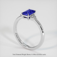 1.05 Ct. Blue Sapphire Ring, Platinum 950 2