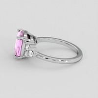 3.06 Ct. Pink Sapphire Ring, Platinum 950 4