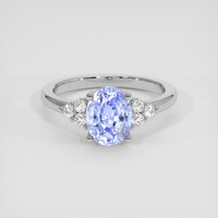 1.93 Ct. Blue Sapphire Ring, Platinum 950 1