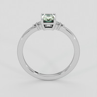 0.78 Ct. Green Sapphire Ring, Platinum 950 3