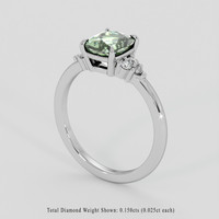 1.83 Ct. Green Sapphire Ring, Platinum 950 2