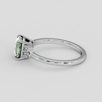 1.83 Ct. Green Sapphire Ring, Platinum 950 4