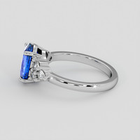 2.62 Ct. Blue Sapphire Ring, Platinum 950 4