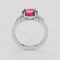 2.52 Ct. Purplish Pink Sapphire Ring, Platinum 950 3