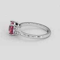 2.52 Ct. Purplish Pink Sapphire Ring, Platinum 950 4