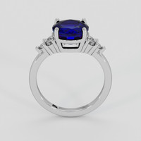 3.38 Ct. Blue Sapphire Ring, Platinum 950 3