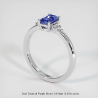0.73 Ct. Sapphire Ring, Platinum 950 2