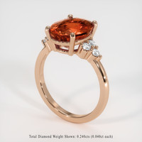 5.16 Ct. Gemstone Ring, 14K Rose Gold 2