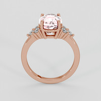 3.78 Ct. Pink Kunzite Ring, 14K Rose Gold 3
