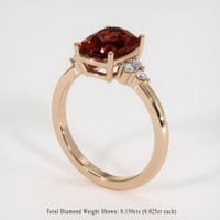 2.94 Ct. Gemstone Ring, 14K Rose Gold 2