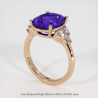 4.42 Ct. Gemstone Ring, 14K Rose Gold 2