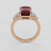 4.71 Ct. Pinkish Red Rubellite Tourmaline Ring, 14K Rose Gold 3