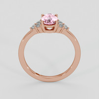 1.05 Ct. Pink Sapphire Ring, 14K Rose Gold 3