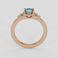 0.96 Ct. Bi Color Sapphire Ring, 14K Rose Gold 3