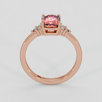 1.67 Ct. Padparadscha Sapphire Ring, 14K Rose Gold 3