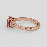 1.67 Ct. Padparadscha Sapphire Ring, 14K Rose Gold 4