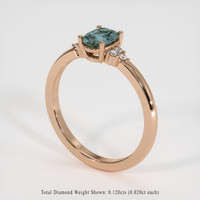1.65 Ct. Sapphire Ring, 14K Rose Gold 2
