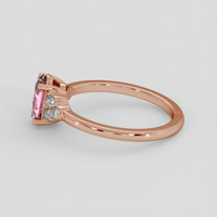 1.05 Ct. Pink Sapphire Ring, 18K Rose Gold 4