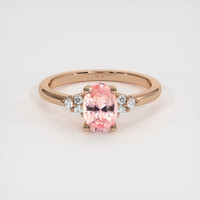 1.12 Ct. Sapphire Ring, 18K Rose Gold 1