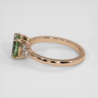 1.34 Ct. Green Sapphire Ring, 18K Rose Gold 4