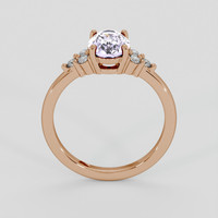 1.53 Ct. Pinkish Purple Sapphire Ring, 18K Rose Gold 3