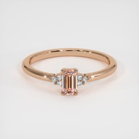 0.61 Ct. Sapphire Ring, 18K Rose Gold 1