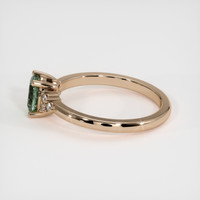 0.77 Ct. Green Sapphire Ring, 18K Rose Gold 4