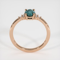 0.77 Ct. Sapphire Ring, 18K Rose Gold 3