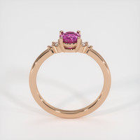 0.59 Ct. Sapphire Ring, 18K Rose Gold 3