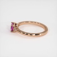 0.59 Ct. Sapphire Ring, 18K Rose Gold 4