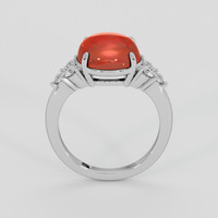 4.76 Ct. Red Carnelian Ring, Silver 3