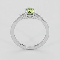 0.75 Ct. Yellowish Green Peridot Ring, Silver 3