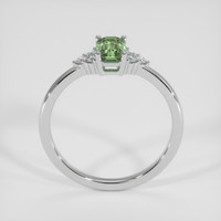 1.29 Ct. Green Sapphire Ring, Silver 3