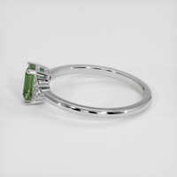 1.29 Ct. Green Sapphire Ring, Silver 4